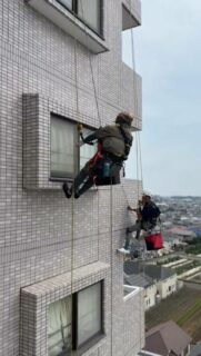 東京都豊島区 無足場工法ロープアクセス外壁打診調査工事