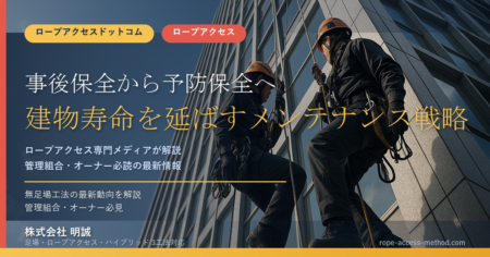 事後保全から予防保全へ｜建物寿命を延ばすメンテナンス戦略